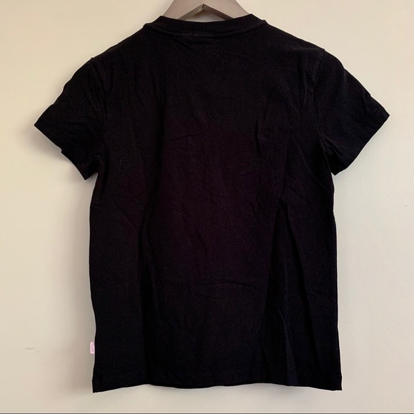 Lazy Oaf x Vans - Black Tee "Sorry I'm Late" - Picture 3 of 3